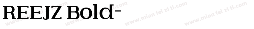 REEJZ Bold字体转换